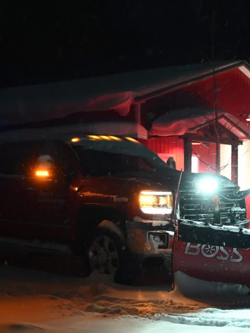Snow removal season in Boyne City Michigan